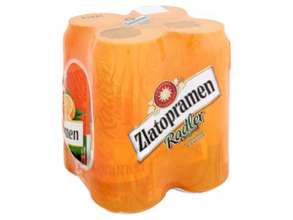 Zlatopramen Radler пиво со вкусом апельсин и имбирь  4 х 0,4 л